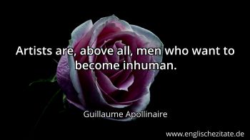Englisches Zitat von Guillaume Apollinaire als Bild