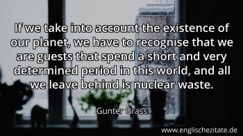 Englisches Zitat von Gunter Grass als Bild
