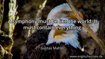 Englisches Zitat von Gustav Mahler als Bild
