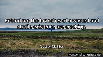 Englisches Zitat von Gustav Mahler als Bild