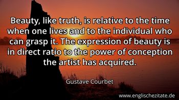 Englisches Zitat von Gustave Courbet als Bild