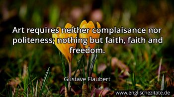 Englisches Zitat von Gustave Flaubert als Bild