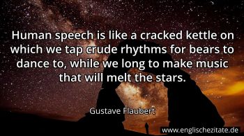 Englisches Zitat von Gustave Flaubert als Bild