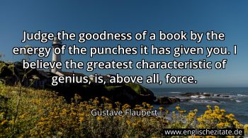 Englisches Zitat von Gustave Flaubert als Bild