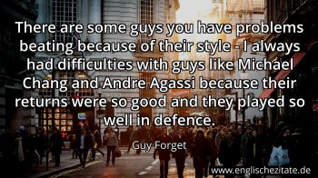 Englisches Zitat von Guy Forget als Bild