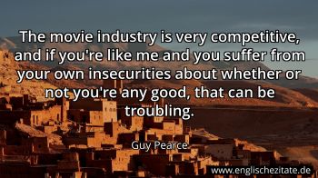 Englisches Zitat von Guy Pearce als Bild