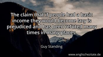 Englisches Zitat von Guy Standing als Bild