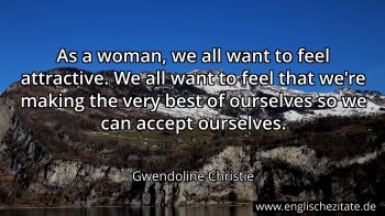 Englisches Zitat von Gwendoline Christie als Bild
