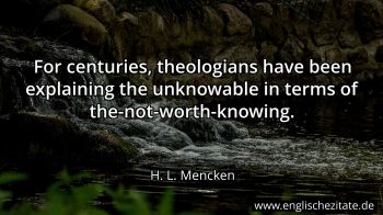 Englisches Zitat von H. L. Mencken als Bild
