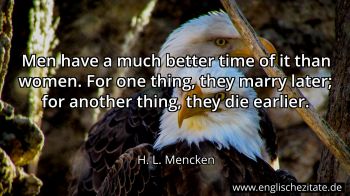 Englisches Zitat von H. L. Mencken als Bild