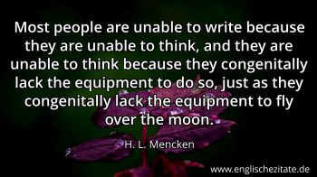 Englisches Zitat von H. L. Mencken als Bild