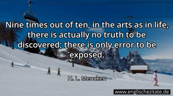 Englisches Zitat von H. L. Mencken als Bild