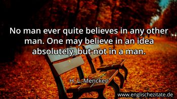 Englisches Zitat von H. L. Mencken als Bild