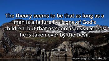 Englisches Zitat von H. L. Mencken als Bild