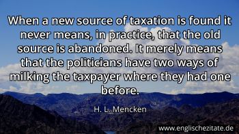 Englisches Zitat von H. L. Mencken als Bild