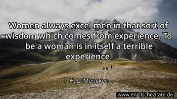 Englisches Zitat von H. L. Mencken als Bild