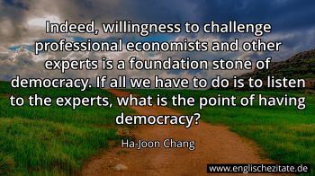 Englisches Zitat von Ha-Joon Chang als Bild