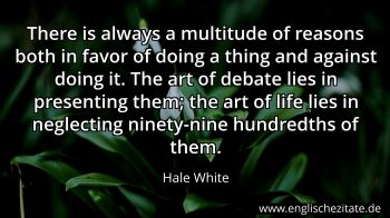 Englisches Zitat von Hale White als Bild