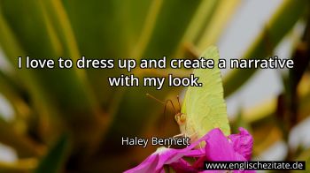 Englisches Zitat von Haley Bennett als Bild