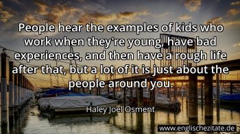 Englisches Zitat von Haley Joel Osment als Bild