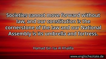 Englisches Zitat von Hamad bin Isa Al Khalifa als Bild