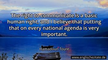 Englisches Zitat von Hamadoun Toure als Bild