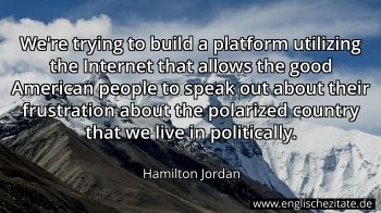 Englisches Zitat von Hamilton Jordan als Bild