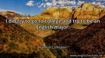 Englisches Zitat von Hamish Linklater als Bild