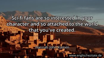 Englisches Zitat von Hannah John-Kamen als Bild