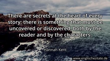Englisches Zitat von Hannah Kent als Bild