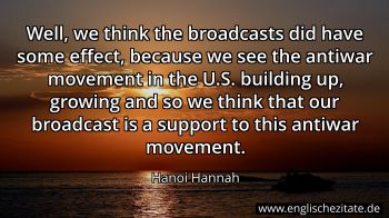 Englisches Zitat von Hanoi Hannah als Bild