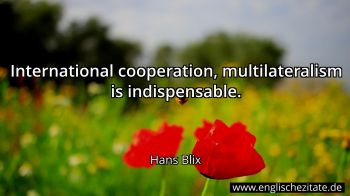 Englisches Zitat von Hans Blix als Bild