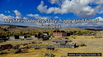 Englisches Zitat von Hans Christian Andersen als Bild