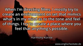 Englisches Zitat von Harmony Korine als Bild