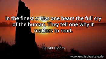 Englisches Zitat von Harold Bloom als Bild