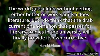 Englisches Zitat von Harold Bloom als Bild