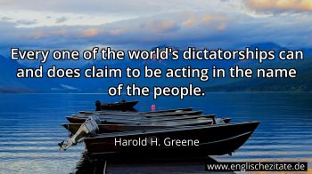 Englisches Zitat von Harold H. Greene als Bild