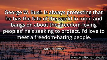 Englisches Zitat von Harold Pinter als Bild