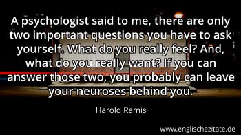 Englisches Zitat von Harold Ramis als Bild