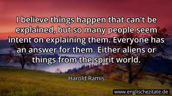 Englisches Zitat von Harold Ramis als Bild