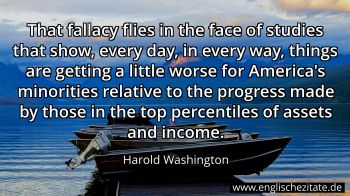 Englisches Zitat von Harold Washington als Bild