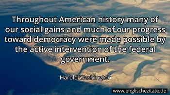 Englisches Zitat von Harold Washington als Bild