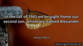 Englisches Zitat von Harpo Marx als Bild