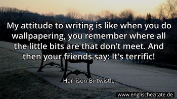 Englisches Zitat von Harrison Birtwistle als Bild