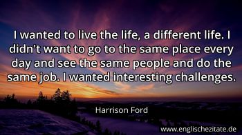 Englisches Zitat von Harrison Ford als Bild