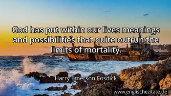 Englisches Zitat von Harry Emerson Fosdick als Bild