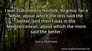 Englisches Zitat von Harry Mathews als Bild