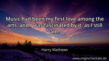 Englisches Zitat von Harry Mathews als Bild