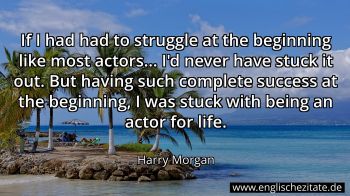 Englisches Zitat von Harry Morgan als Bild