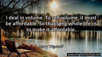 Englisches Zitat von Harry Triguboff als Bild